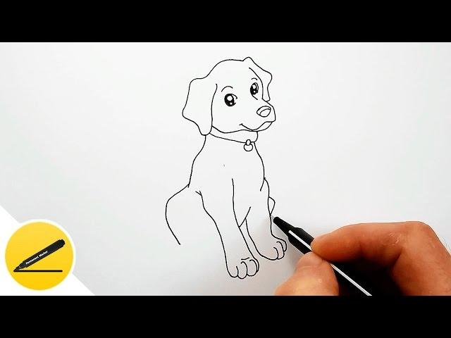 How to Draw a Dog step by step easy for Kids 