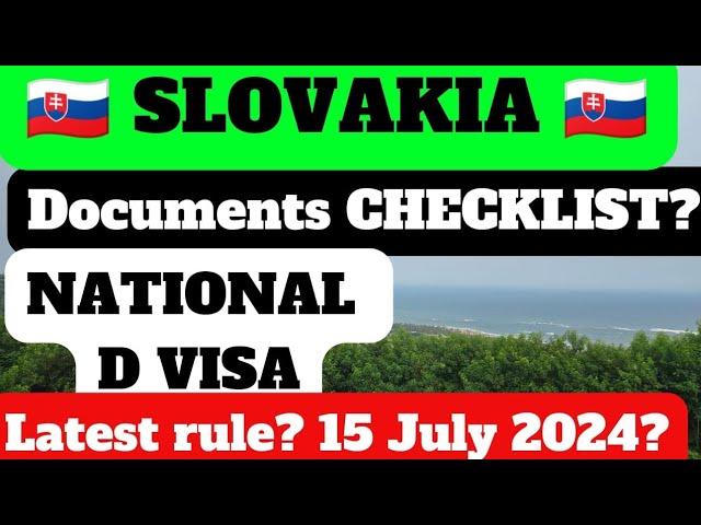 Documents Checklist Slovakia National D Visa September 2024. Your Visa Mate. Youtube. Slovakia Visa.