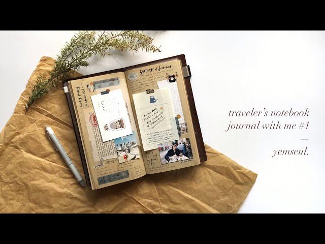 — traveler's notebook journal with me #1 | the end of january