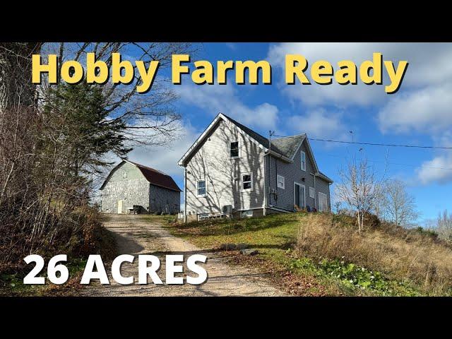 Nova Scotia Homestead for Sale with 26 Acres and Barn