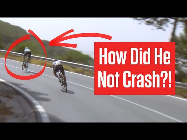 Enric Mas Makes INCREDIBLE SAVE To Avoid Disastrous Crash During Vuelta a España 2024 Stage 9