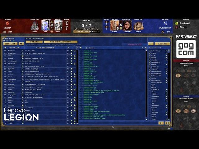 Heroes III Mistrzostwa XXV-lecia by Lenovo Legion Faza grupowa - Valerin Biznov vs Maester BO1