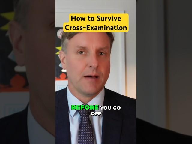 How to Survive Cross-Examination - Cross Examination Tips from a trial lawyer #trialattorney