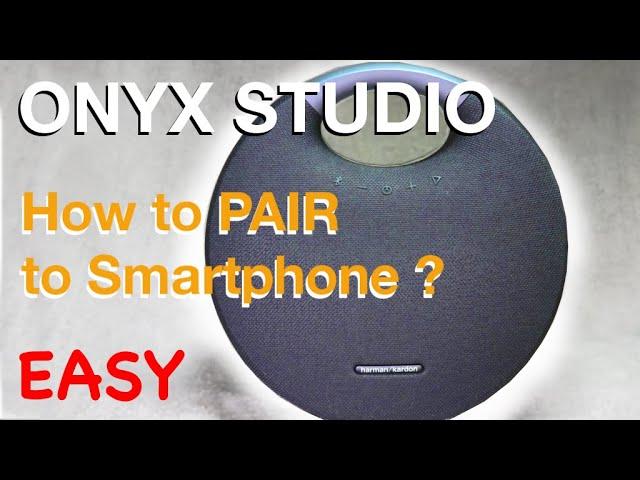 How to PAIR the ONYX STUDIO 6 wireless Bluetooth speaker to a smartphone (Android & iPhone)