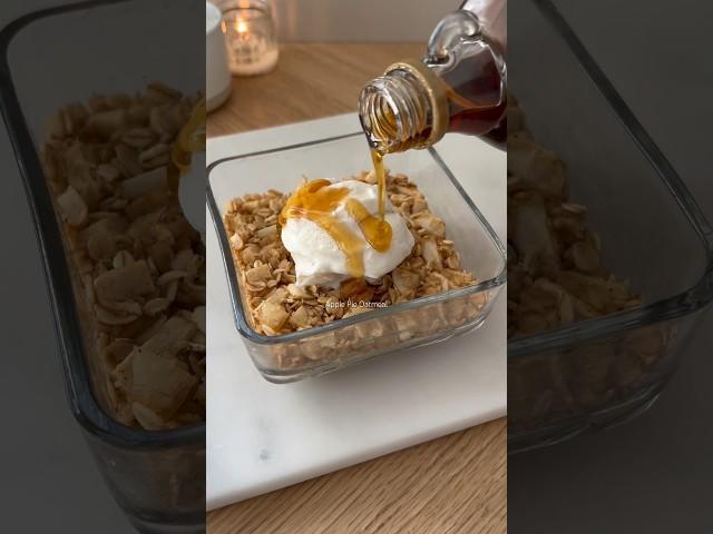 Apple Pie Oatmeal  #oatmeal #apple #pie #healthy #yummy #recipe