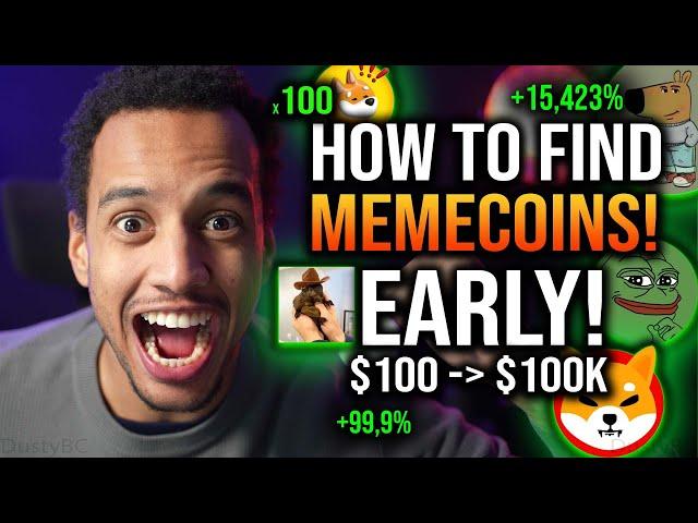 HOW TO FIND MEMECOINS BEFORE THEY EXPLODE! [Make $1M This Year]