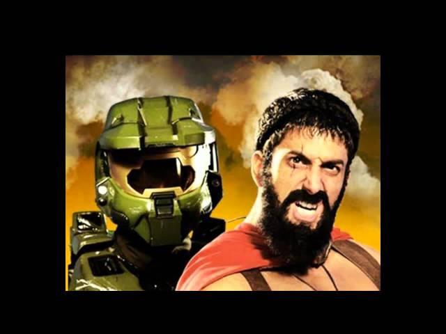 Master Chief vs Leonidas. Epic Rap Battles of History Season 2. Speed up