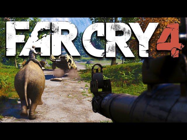 Far Cry 4 Online Funny Adventures - Chopper Exploring, Elephant Patrol, Rockets, Funny Moments!