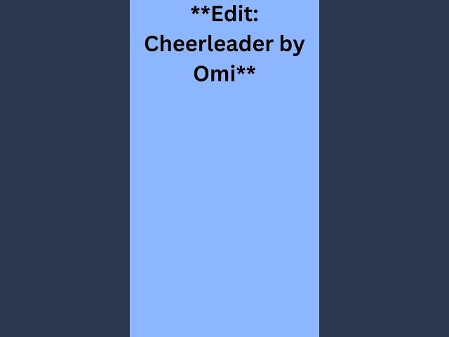 Edit: Cheerleader - OMI | J8's Stellar Graphics | Favorite Anime Characters | Slideshow