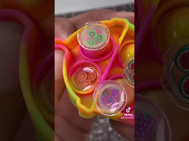 Nail Art with Pop It Fidget #nails #nailart