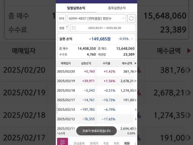 25년2월20일 주건남 종가베팅 #주식#종가베팅#주건남