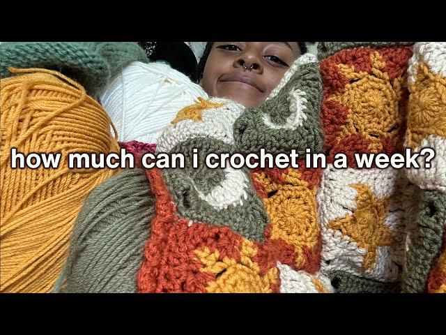 How Much Can I Knit & Crochet in a Week? | Vlog