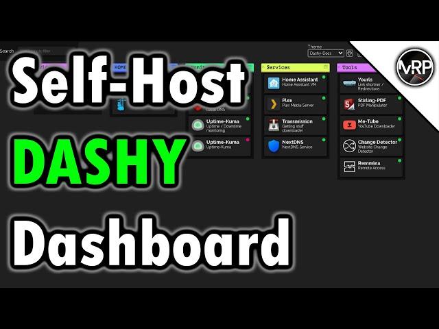 DASHY - Hame lab dashboard | Proxmox home server | Home Lab