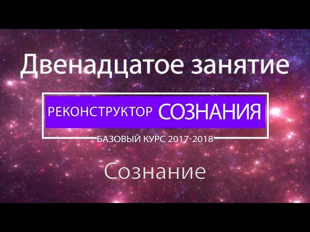 "Реконструктор Сознания" курс 2017-2018 12 семинар. Сознание