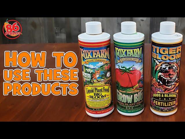 How to use Fox Farm Grow Big, Big Bloom, & Tiger Bloom