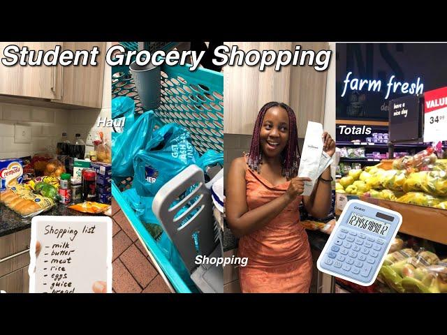 Grocery shopping on a student budget + saving tips !! | University of Pretoria vlog