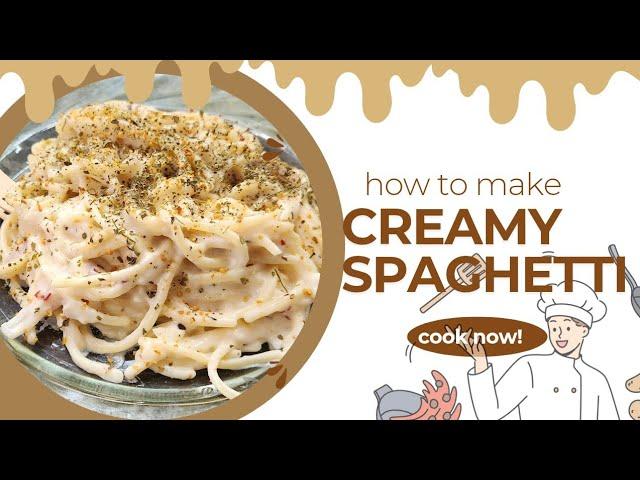How to make creamy spaghetti at home  ||Cook with Harshika|| #food #spaghetti #viralvideo