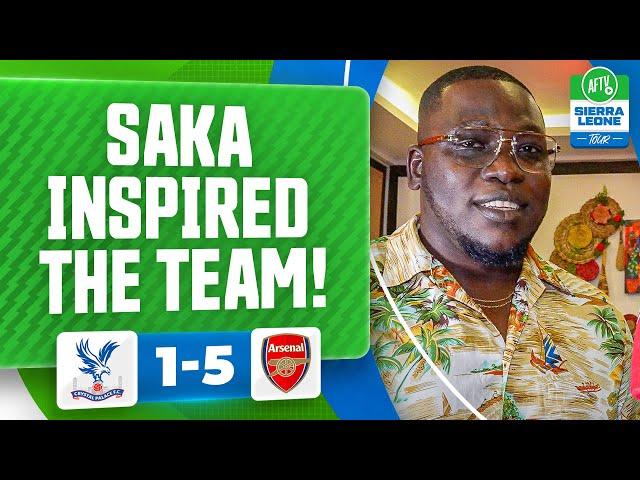 Saka Inspired The Team! | Crystal Palace 1-5 Arsenal | AFTV Sierra Leone Tour