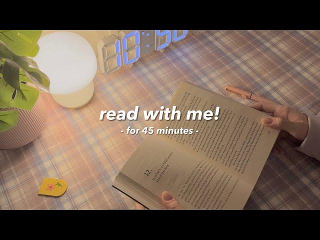 read with me  | 45 minutes + piano & rain sounds