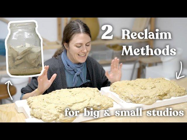 How to Reclaim Clay // how to recycle clay without a pug mill and how to reclaim clay at home