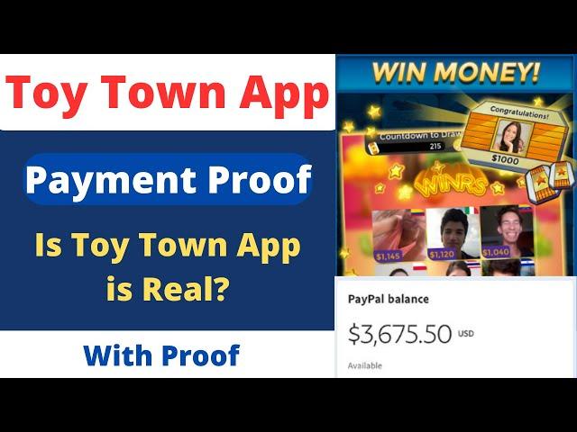 Toy Town App Real or Fake | Toy Town App Review | Payment Proof | Toy Town Withdrawal Problem