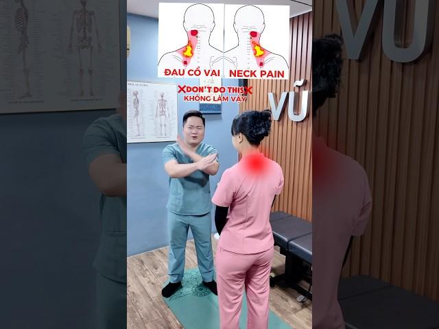EXERCISES TO REDUCE NECK AND SHOULDER PAIN. TRY IT NOW #viralvideo #tips #vuducmanh #neckpain
