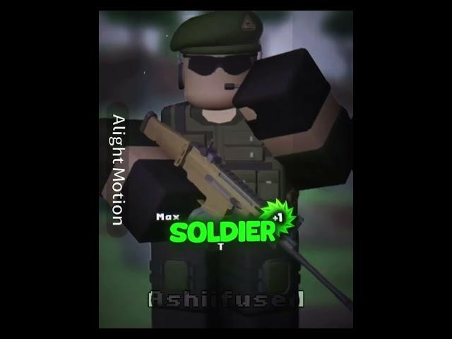 Soldier VS Sniper #youtubeshorts #edit #roblox #tds