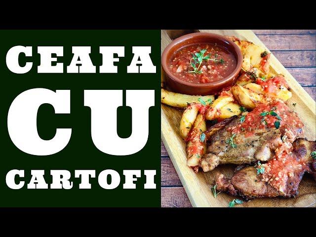 CEAFA DE PORC LA CUPTOR...CU CARTOFI SI SOS DE ROSII