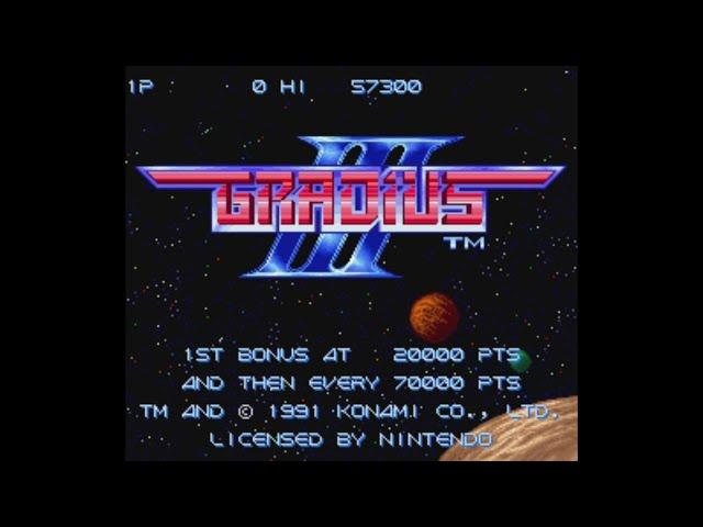 Gradius III SA-1 (SNES) - Longplay