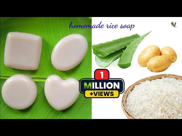 best instant skin whitening rice soap / homemade beauty soap