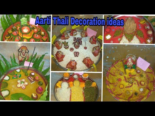 DIY | Navaratri Thali Decoration Ideas | #Aarti #thali for #Navratri #competition | Puja/pooja thali