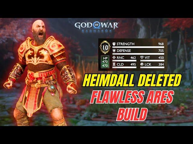 MAXED ARES KRATOS  DESTROYED ARROGANT HEIMDALL - God Of War Ragnarok