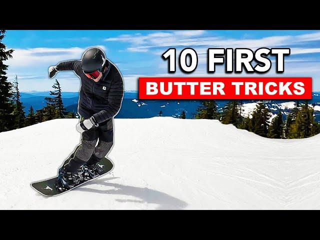 10 First Butter Snowboard Tricks to Learn