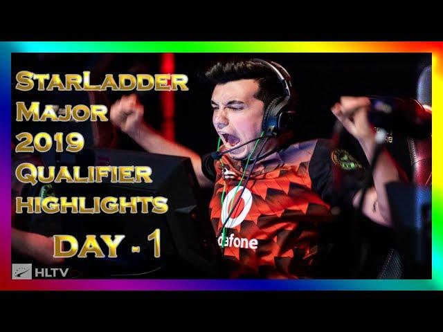 StarLadder Major 2019 Qualifier Day 1 Highlights