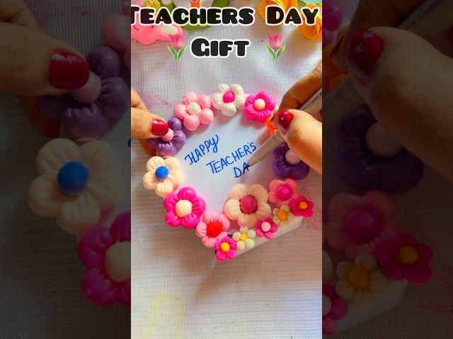 Cute  Gift for Teachers day/satisfying clay crafts/ teachers day gift ideas #diy #shorts
