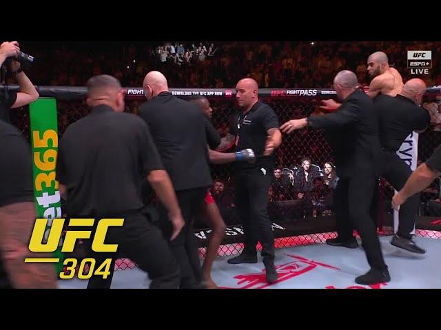 Security separates Muhammad Mokaev & Manel Kape before their #UFC304 fight | ESPN MMA