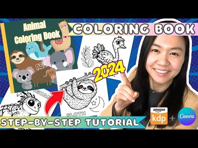 Create a Coloring Book to Sell on Amazon KDP using Canva - Step by Step Tutorial (2024)