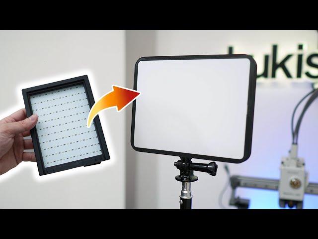 DIY budget 3D printed Keylight using the BambuLab LED Lightboard
