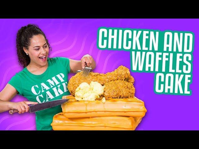 Chicken And Waffles CAKE!! | How To Cake It