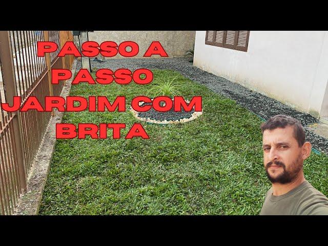 COMO FAZER JARDIM COM BRITA