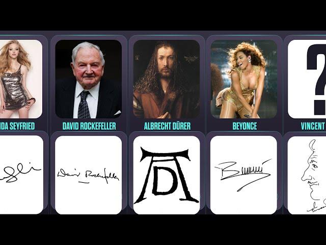 Shocking Celebrity Signatures | TOP 50