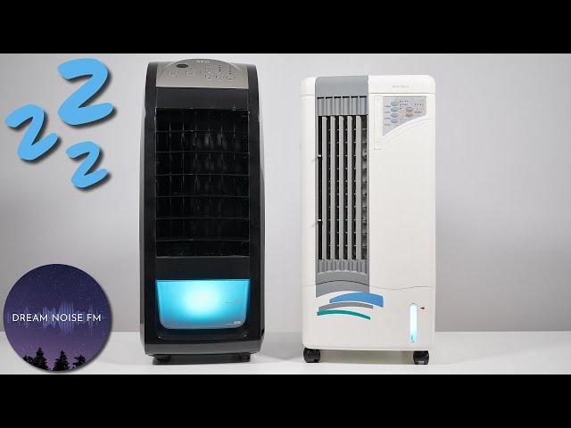 Twin air cooler fan noise for fast and deep sleep - Black Screen in 1 hour