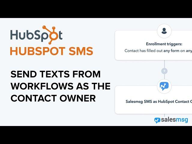 HubSpot SMS Texting From Workflows Based on The Contact Owner