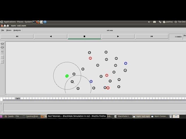 How to quick configure ns2 for BlackHole Simulation