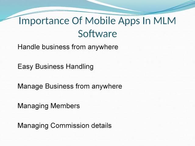 Infinite MLM Software Mobile App