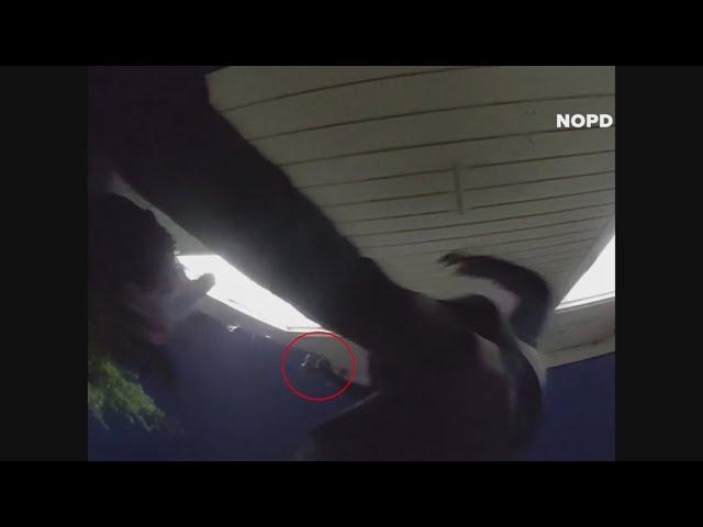 Footage of NOPD shooting burglary suspect released in New Orleans