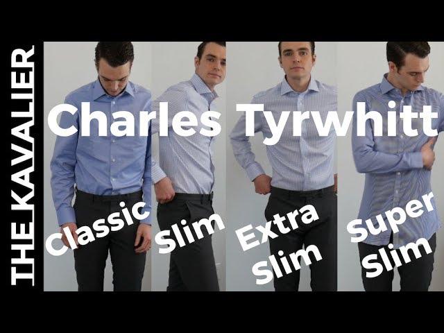 4 Fits Compared - Charles Tyrwhitt Dress Shirts Super Slim to Classic Try-On