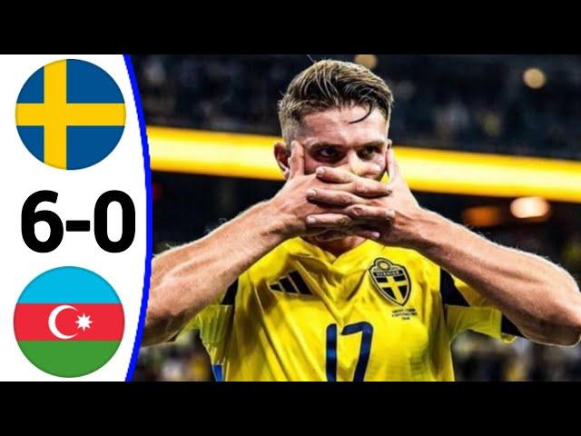 Sweden vs Azerbaijan (6-0) Viktor Gyökeres Goal, All Goals and Extended Highlights