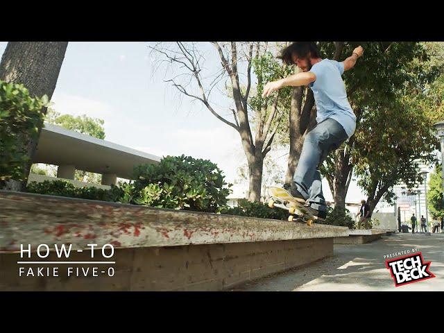 How-To Fakie Five-0 With David Reyes | TransWorld SKATEboarding