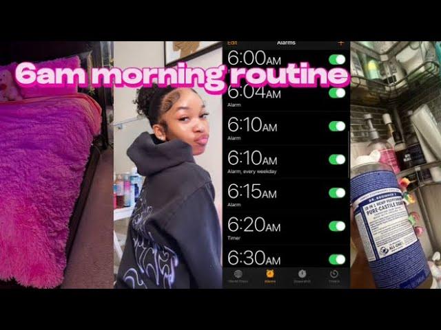 My 6am High School Morning Routine| grwm, what’s in my bookbag, ootd